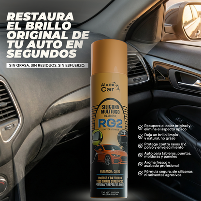 InteriorDetailer® -  Restaurador de Plásticos con Efecto Brillo Intenso en aerosol