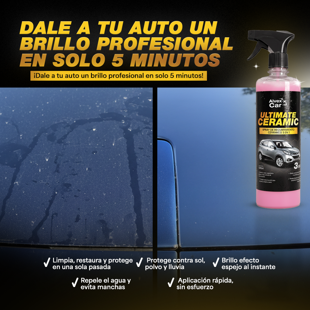 UltimateCeramic® | Spray de Recubrimiento Cerámico 3 EN 1 | 500 ML