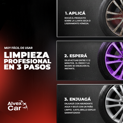 Oxide Remover® | Spray limpia llantas profesional | 500 ML