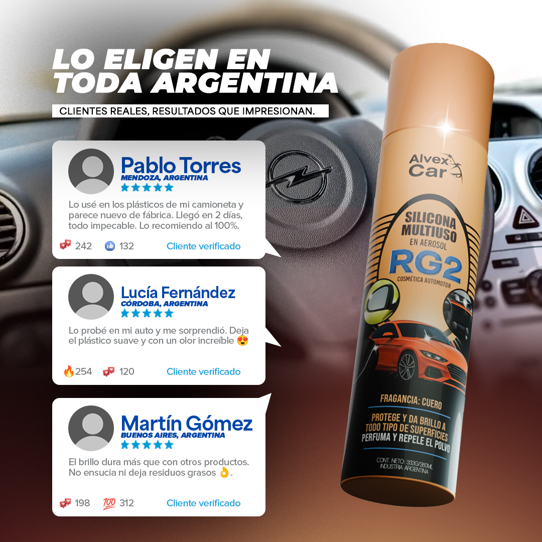 InteriorDetailer® -  Restaurador de Plásticos con Efecto Brillo Intenso en aerosol