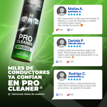 ProClean® | Espuma limpiadora multifuncional para auto