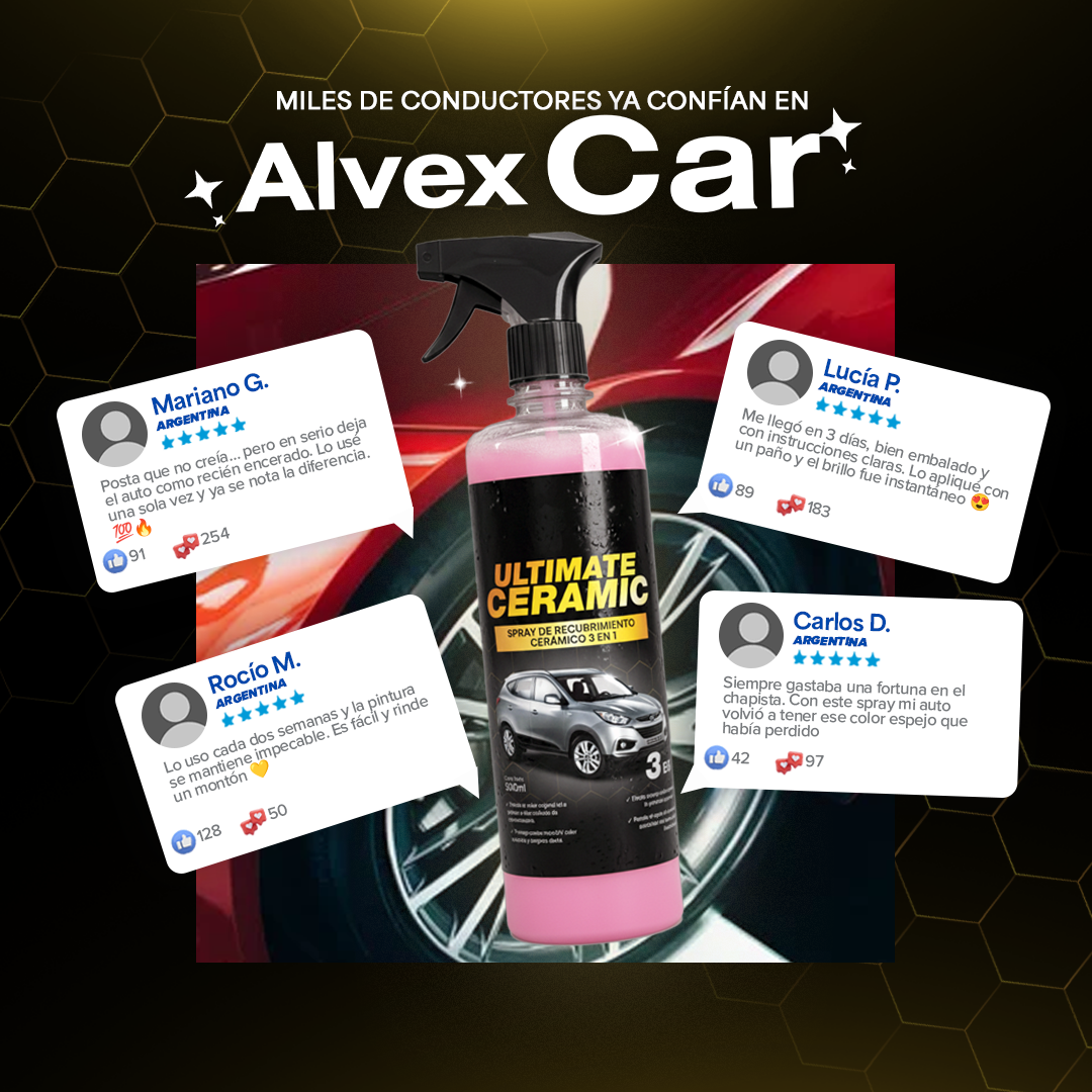 UltimateCeramic® | Spray de Recubrimiento Cerámico 3 EN 1 | 500 ML