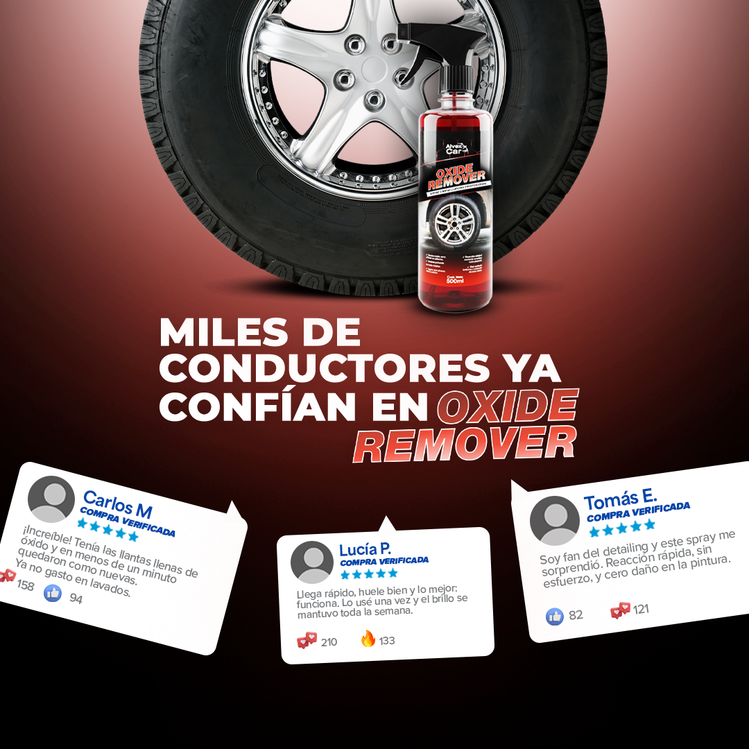 Oxide Remover® | Spray limpia llantas profesional | 500 ML