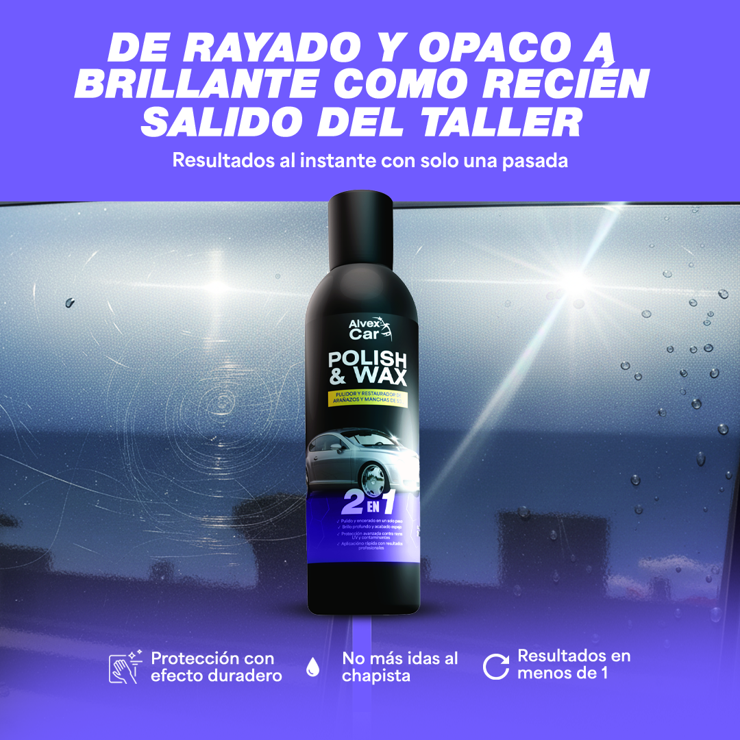 AlvexCar® | Pulidor y Restaurador de pintura automotriz | 500 ML