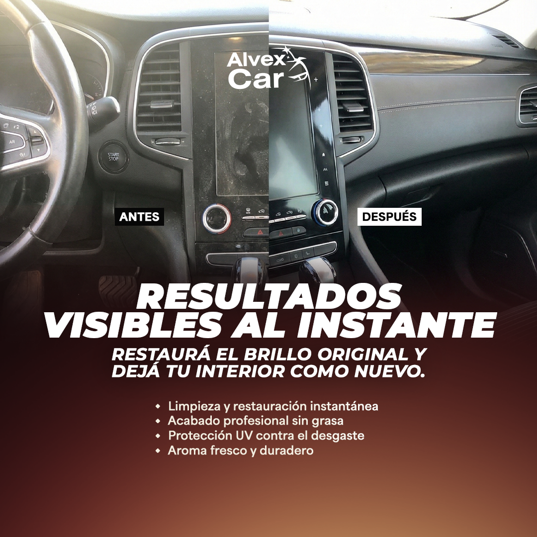 InteriorDetailer® -  Restaurador de Plásticos con Efecto Brillo Intenso en aerosol