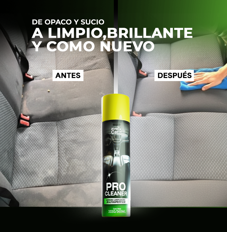ProClean® | Espuma limpiadora multifuncional para auto