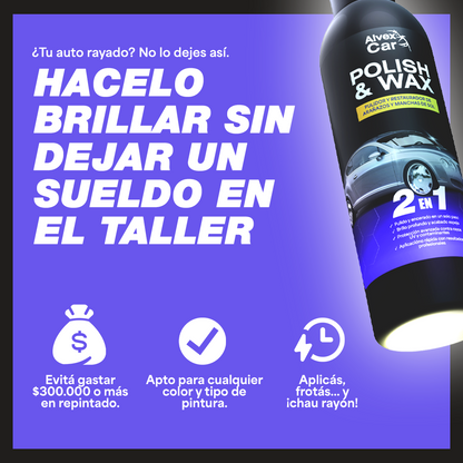 AlvexCar® | Pulidor y Restaurador de pintura automotriz | 500 ML