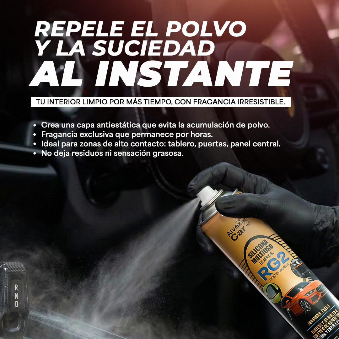 InteriorDetailer® -  Restaurador de Plásticos con Efecto Brillo Intenso en aerosol