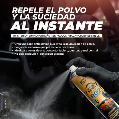 InteriorDetailer® -  Restaurador de Plásticos con Efecto Brillo Intenso en aerosol