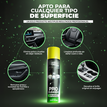 ProClean® | Espuma limpiadora multifuncional para auto