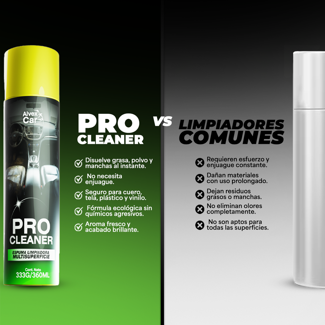 ProClean® | Espuma limpiadora multifuncional para auto